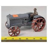 Cast Iron McCormick Deering Tractor w/ Farmer