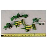 7 pcs of 1/64 John Deere Farm Equipment