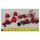 8 pcs of IH & MF Farm Equipment