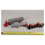 1/64 Farm Semi & 3 Trailers