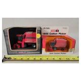 2- 1/64 Case IH Cotton Pickers