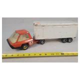 Metal Allis Chalmers Semi & Trailer 17"L