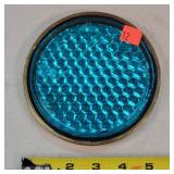Antique Blue Corning Railroad Reflector