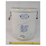 Western 10 Gallon Stoneware Crock - Cracked