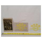 3- Vintage Advertising Glass Art Panels 5x7