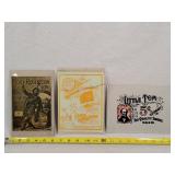 3- Vintage Advertising Glass Art Panels 5x8