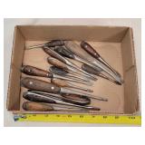15 Small Antique Screw Drivers