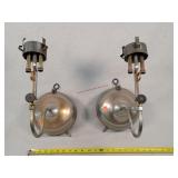 1920's Set of BQ bracket Gas Wall lamps