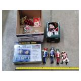 Tin Nutcracker Ornaments, Icicle Lights, & More