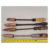 4- Antique Copper Tipped Soldering Irons