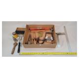 Vintage Spur, Keg Spigot, & Tools