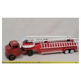 Antique Semi Tractor & Nylint Fire Ladder Trailer