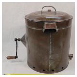 Antique Hand Crank Metal Butter Churn