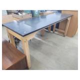 Chemistry Table w/ Solid Surface Top, 72'W x 3