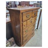 Oak Chest of Drawers,  36'W x 49'H x 18'D