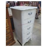 White Lingerie Chest,  20'W x 47'H x 17'D