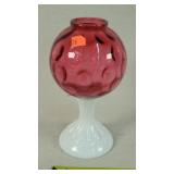 1950's Fenton Cranberry Ivy Ball 8't