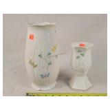 Beleek Ireland 11' Vase & Candle Lamp