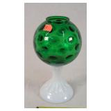 1950's Fenton Green Ivy Ball 8't