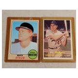 '68 Topps Rusty Staub & '57 Topps Gil Hodges