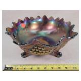 Northwood Grape & Cable Footed Bowl 11'