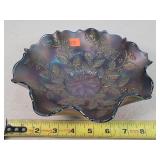 Fenton Holly & Berries Carnival Bowl 9'
