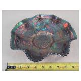 Fenton Carnival Glass 10' Ruffle Bowl