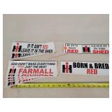 12-IH & Farmall Stickers, 11' Long