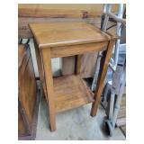 Oak End Table,  18'W x 18'H x 19'D
