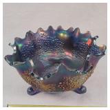 10' Fenton Orange Tree Carnival Glass Bowl