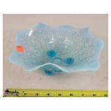Northwood Blue Opalescent Bowl - 9'