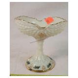 Custard Glass 5' Tall Pedastal Dish