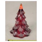 Fenton Amberina glass Christmas tree 8't