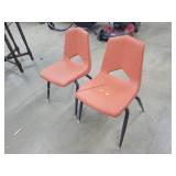 2-Plastic Child's Chairs
