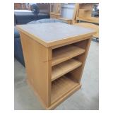 Oak Cabinet w/Shelves,  26'W x 36'H x 25'D