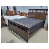 Mission Style Queem Bed, Headboard 56'H