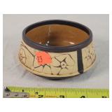 1910's Weller 'Claywood' Line Dish 5'