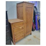 Antique Oak Chesser 46'W x 64'H x 20'D