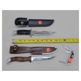 Buck 10' Fixed & 3' Pocket Knives & Other Knife