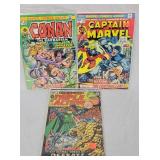3- Vintage Marvel Comic Books