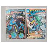 2- Vintage Superman DC Comic Books