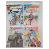 4- Vintage Indiana Jones Marvel Comic Books