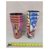 Plastic Theater Cups - 4-WW84 & 3- Sonic 2