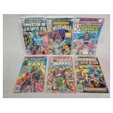 6- Vintage Marvel Comic Books