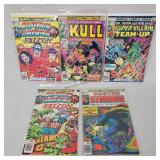 5- Vintage Marvel Comic Books