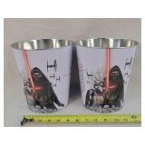 2- 8"t Star Wars Popcorn Tins
