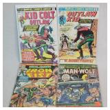 4- Vintage Marvel Western & Action Comic Books