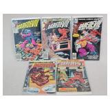 5- Vintage Daredevil Marvel Comic Books