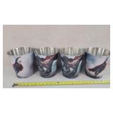 4- 8"t Batnam v Superman Popcorn Tins
