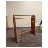 Wooden Standing Quilt Rack